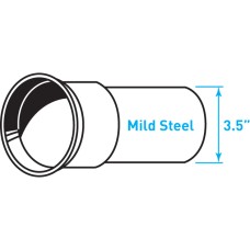 Truck Exhaust 20º Expanded Lipped Flange, Mild Steel - 3.5" Diameter